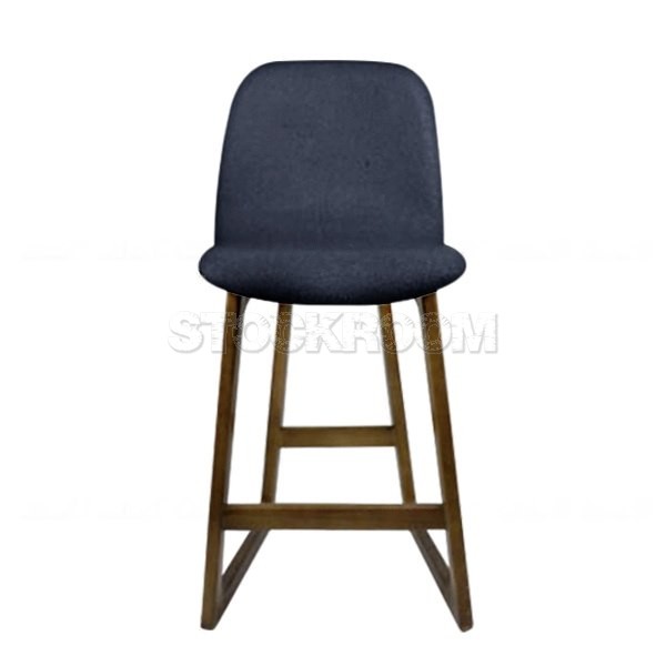 Renne Fabric Upholstered Wood Barstool