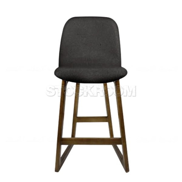 Renne Fabric Upholstered Wood Barstool