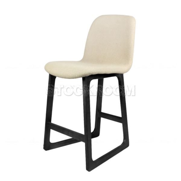 Renne Fabric Upholstered Wood Barstool