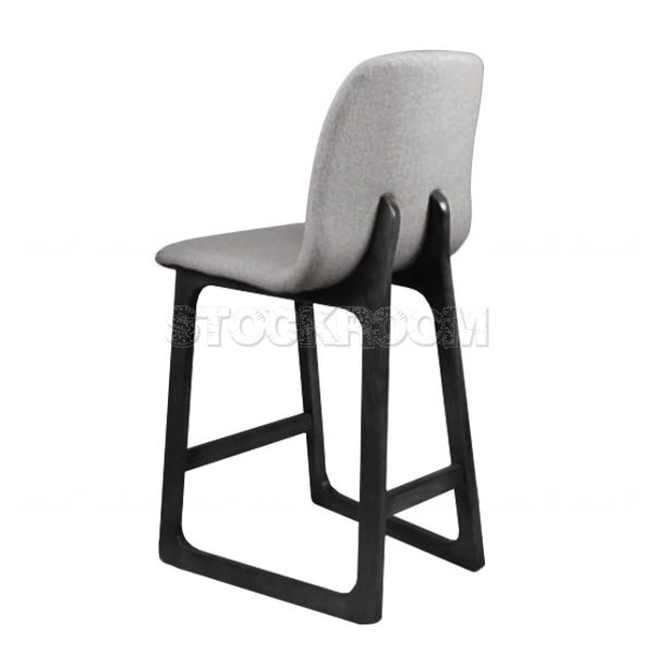 Renne Fabric Upholstered Wood Barstool