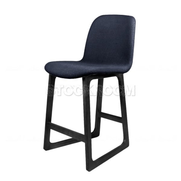 Renne Fabric Upholstered Wood Barstool