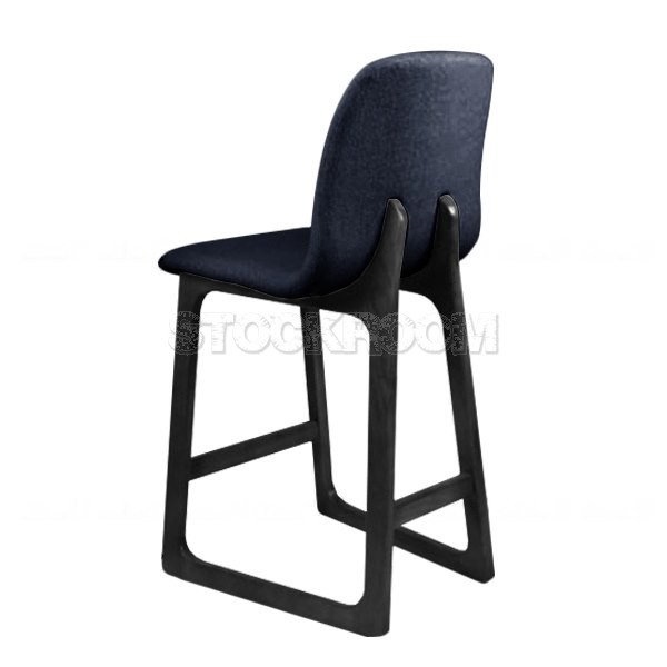 Renne Fabric Upholstered Wood Barstool