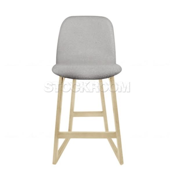 Renne Fabric Upholstered Wood Barstool