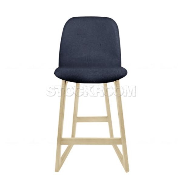 Renne Fabric Upholstered Wood Barstool