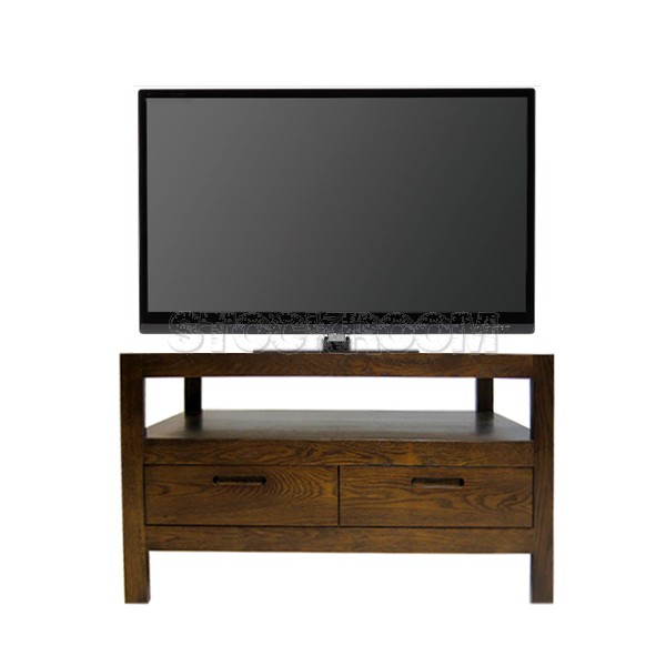 Renny Solid Oak Wood TV Cabinet