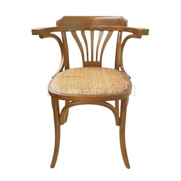 Reverie Colonial Style Dining Armchair with Seat Pad