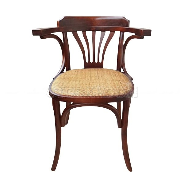 Reverie Colonial Style Dining Armchair with Seat Pad