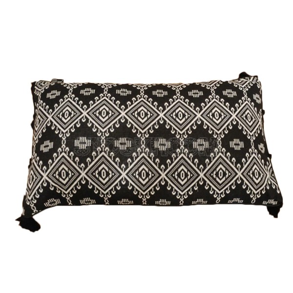 Rhombus Decorative black Cushion