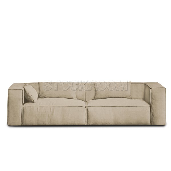 Romano Fabric Feather Down Sofa - 2 Seater