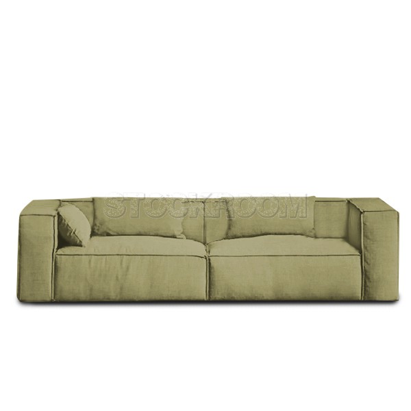 Romano Fabric Feather Down Sofa - 2 Seater