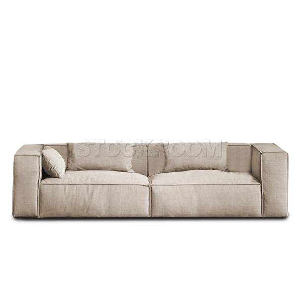 Romano Fabric Feather Down Sofa - 2 Seater