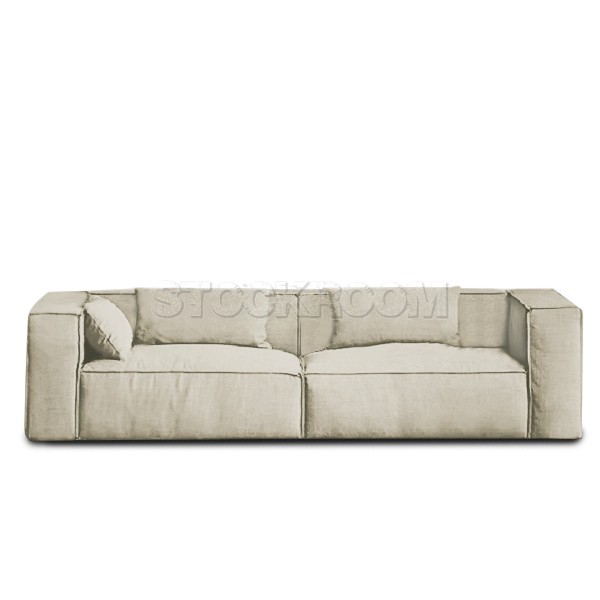 Romano Fabric Feather Down Sofa - 2 Seater