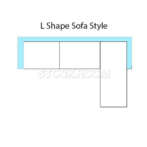 Selena Fabric Feather Down Sofa - L Shape / Sectional Sofa