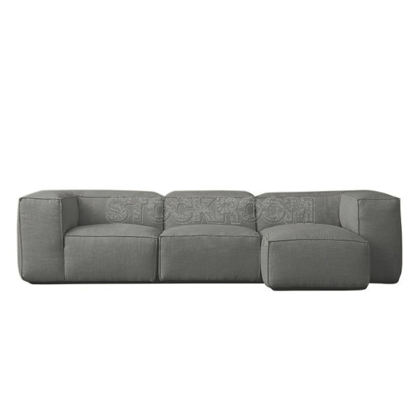 Romano Fabric Feather Down Sofa - L Shape / Sectional Sofa