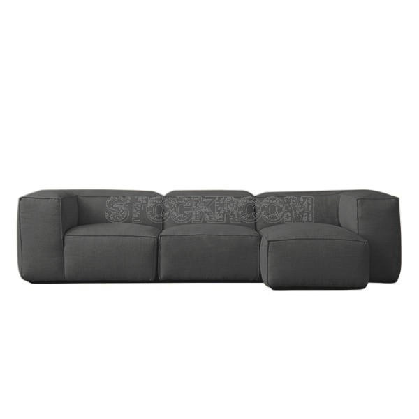 Romano Fabric Feather Down Sofa - L Shape / Sectional Sofa