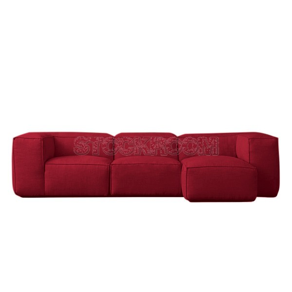 Romano Fabric Feather Down Sofa - L Shape / Sectional Sofa