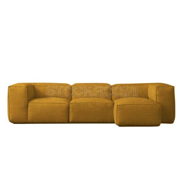 Romano Fabric Feather Down Sofa - L Shape / Sectional Sofa