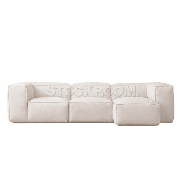 Romano Fabric Feather Down Sofa - L Shape / Sectional Sofa