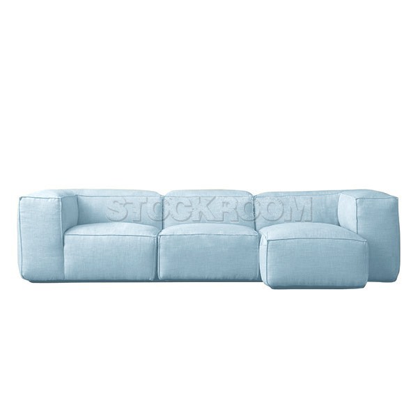 Romano Fabric Feather Down Sofa - L Shape / Sectional Sofa