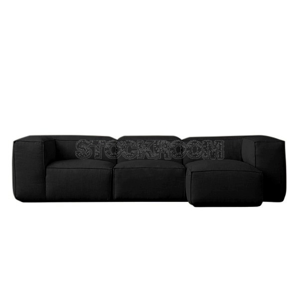 Romano Fabric Feather Down Sofa - L Shape / Sectional Sofa