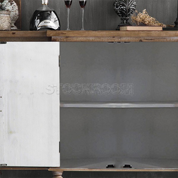 Rosanna Vintage Style 4 Doors Accent Cabinet / Sideboard