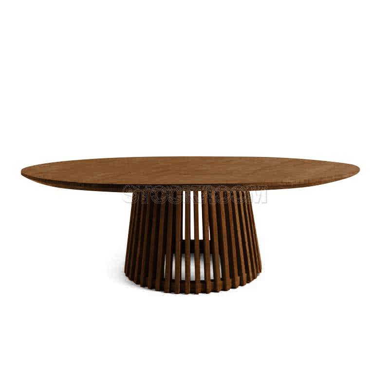 Rossella Style Solid Oak Wood Coffee Table