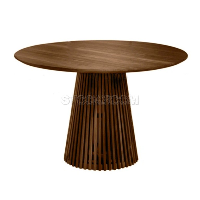 Rossella Style Solid Oak Wood Dining Table