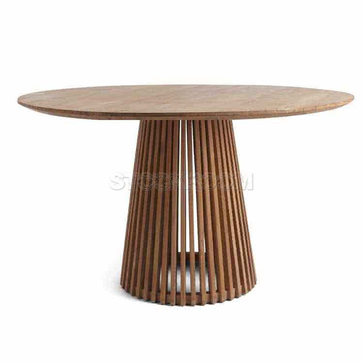 Rossella Style Solid Oak Wood Dining Table