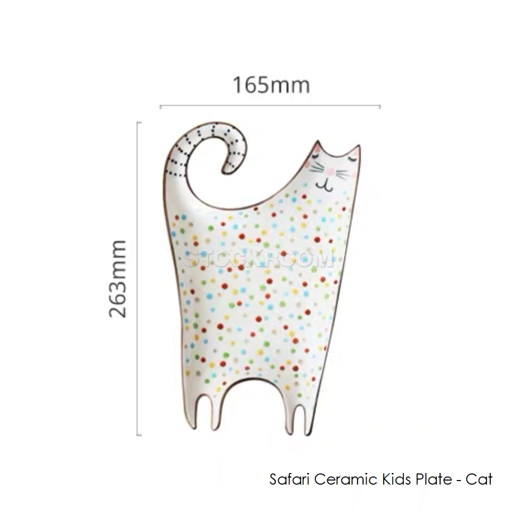 Safari Ceramic Kids Plate