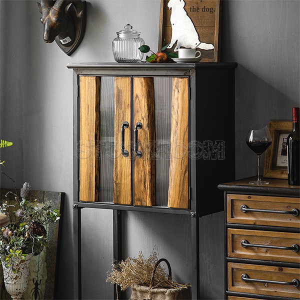 Sangrur Vintage Rustic Industrial Style Bookshelf / Cabinet / Sideboard by Stockroom