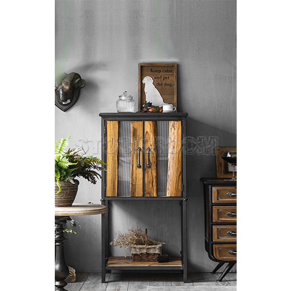 Sangrur Vintage Rustic Industrial Style Bookshelf / Cabinet / Sideboard by Stockroom