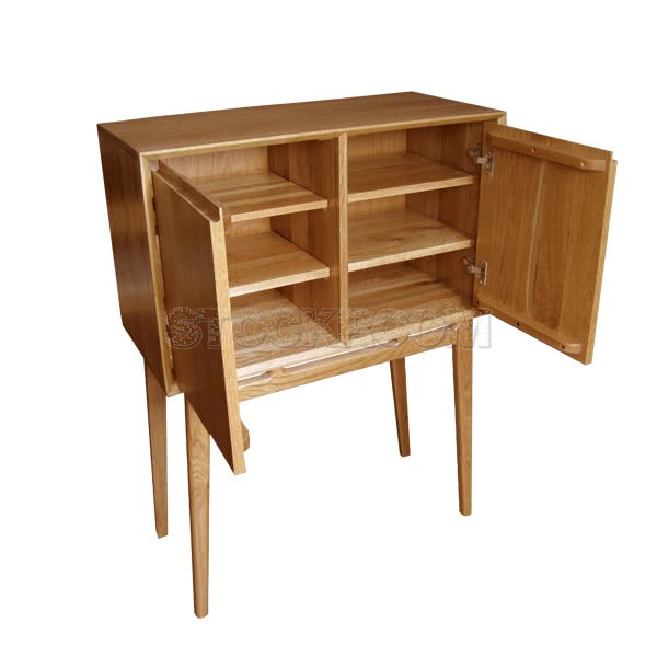 Sankara Solid Oak Wood Side Cabinet