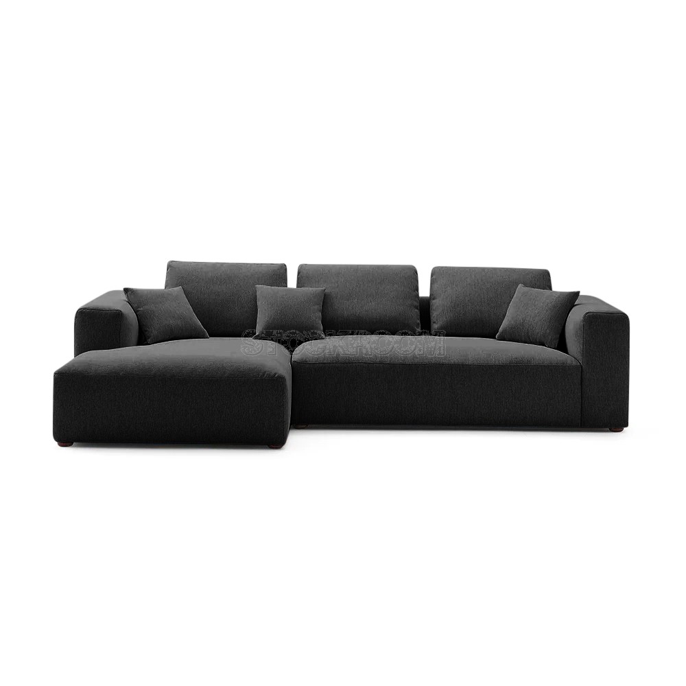 Selena Fabric Feather Down Sofa - L Shape / Sectional Sofa