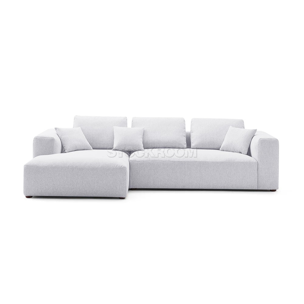 Selena Fabric Feather Down Sofa - L Shape / Sectional Sofa