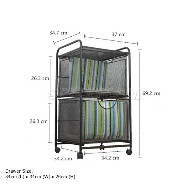 Severino Storage Hanging File and Storage Cart