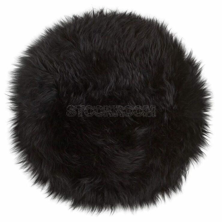 Sheepskin Round Chair Seat Pad