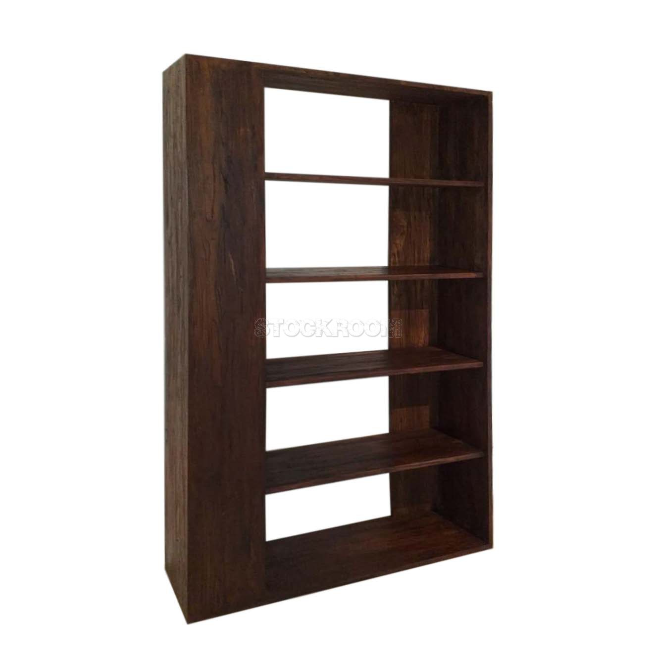 Shelly solid reclaimed Elm wood bookshelf