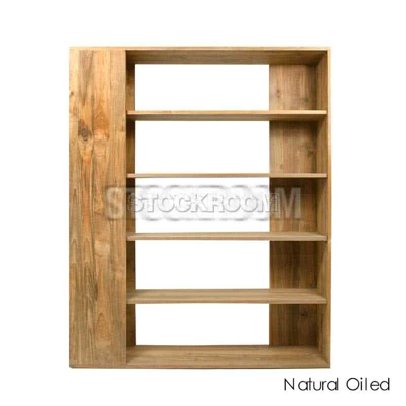 Shelly solid reclaimed Elm wood bookshelf