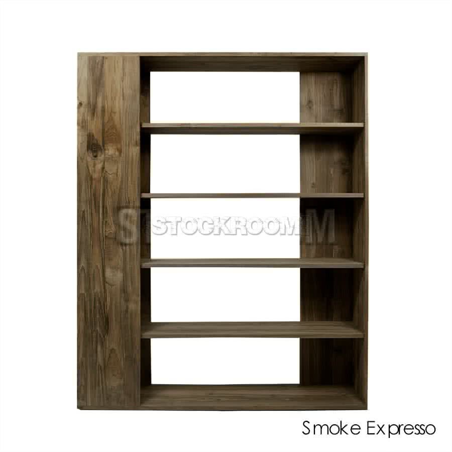 Shelly solid reclaimed Elm wood bookshelf