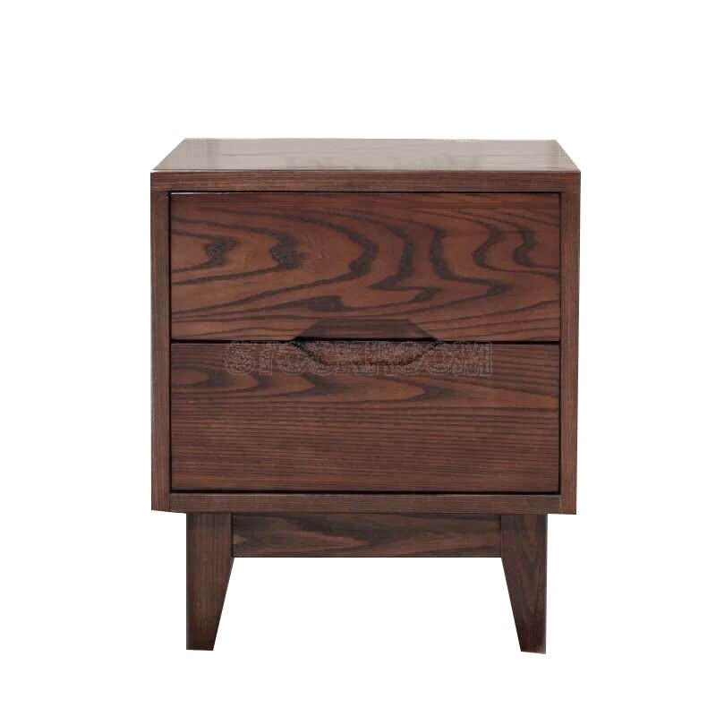 Sherwood Solid Oak Wood Bedside Table