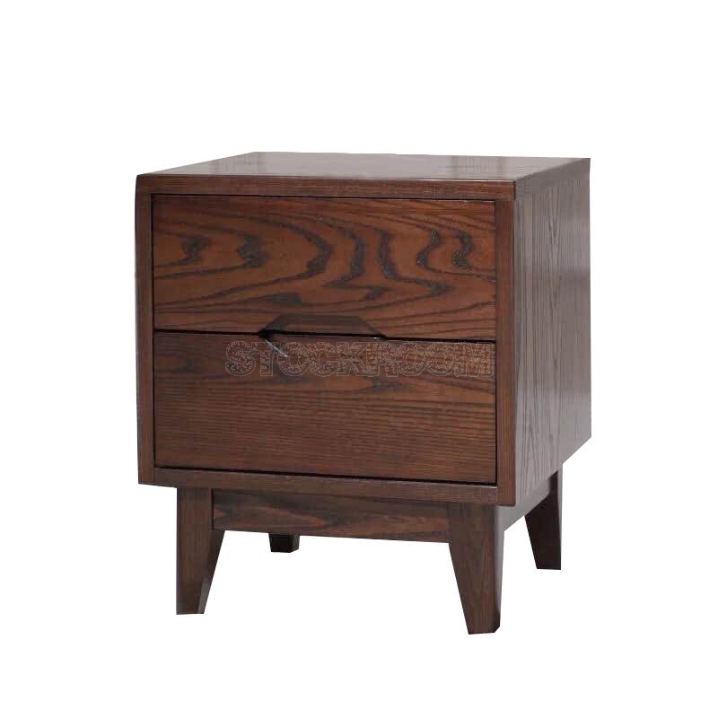 Sherwood Solid Oak Wood Bedside Table