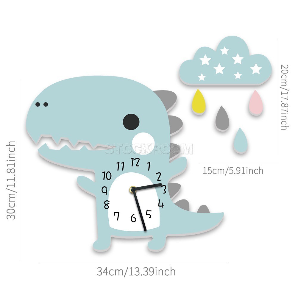 Baby Dinosaur Wall Clock