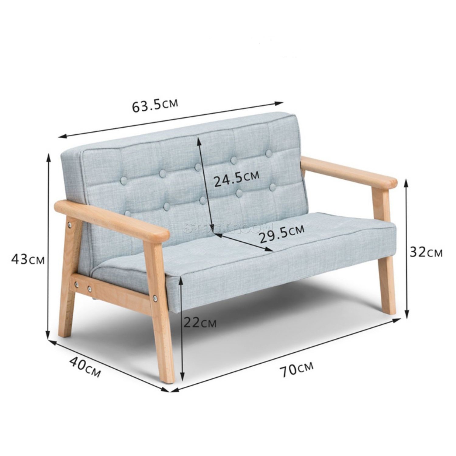 Drorit Kids Two Seat Sofa 