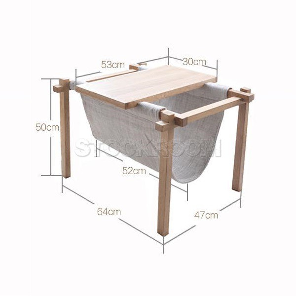 Sofiee Solid Wood Side Table