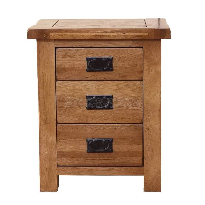 French Style Solid Wood Bedside Table