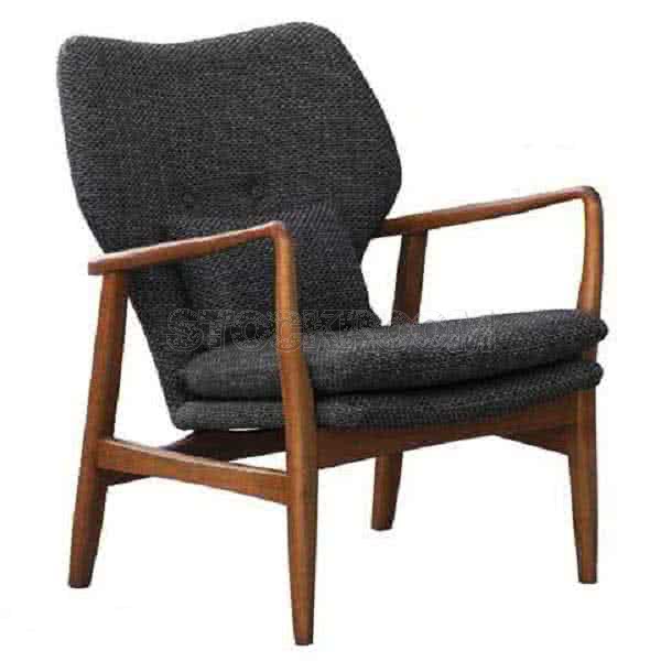 Solomon Solid Wood Lounge Chair / Armchair