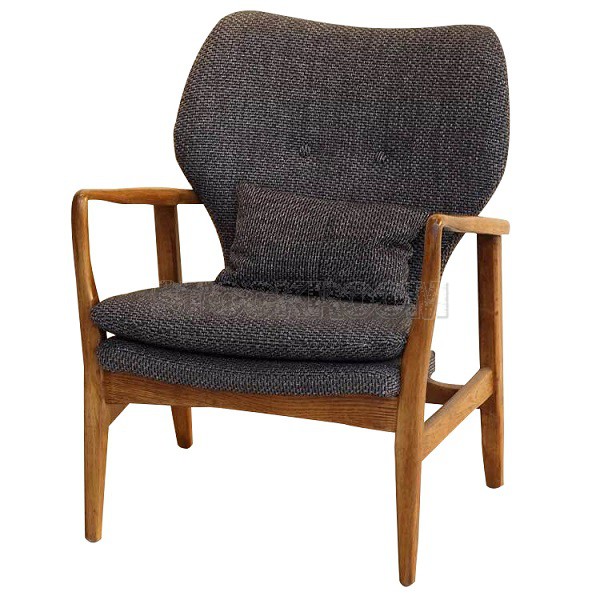 Solomon Solid Wood Lounge Chair / Armchair