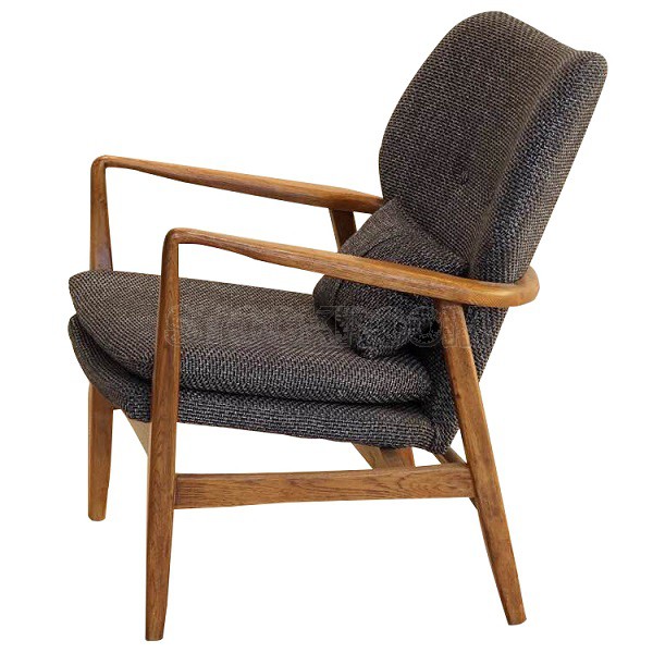 Solomon Solid Wood Lounge Chair / Armchair