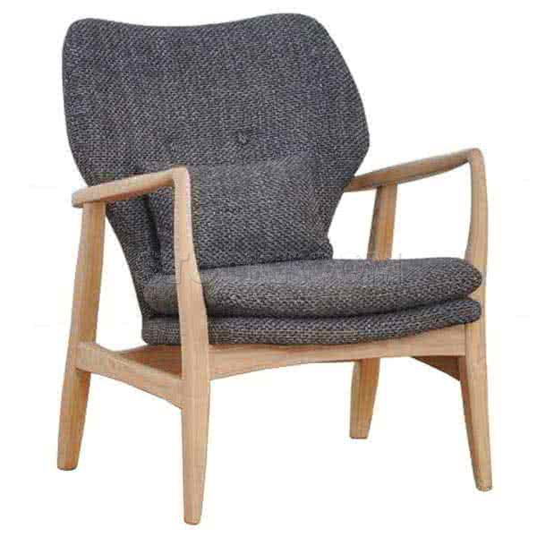 Solomon Solid Wood Lounge Chair / Armchair