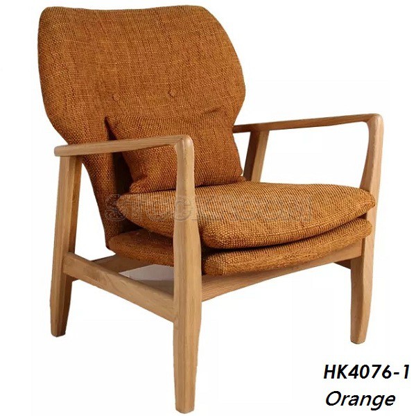 Solomon Solid Wood Lounge Chair / Armchair